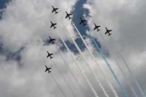 red arrows